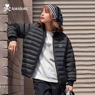 tokidoki淘奇多奇轻薄棒球羽绒服2024新款秋冬外套情侣男女同款