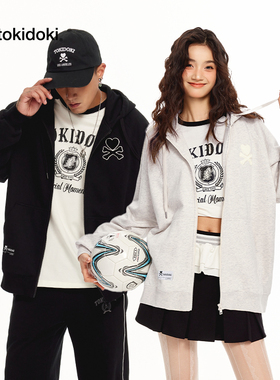 tokidoki淘奇多奇拉链外套连帽卫衣卫裤套装男女运动新款美式简约