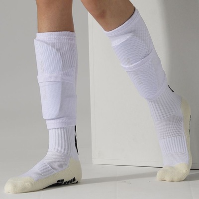 专业足球护腿板袜套碳纤维超轻插板小腿防撞运动套装成人儿童护具