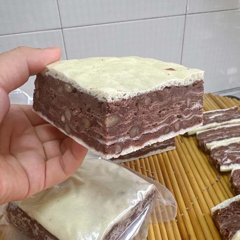 红豆千层饼手工微甜山东特产豆沙馒头学生早餐半成品速食真空包装