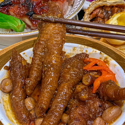 广式豉汁蒸凤爪酱香虎皮鸡爪广东茶楼早茶点心半成品加热即食商用