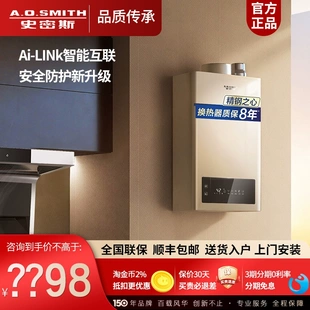 A．O．Smith JSQ26 TM5Wi 燃?xì)鉄崴?3L16升智能安全家用 史密斯