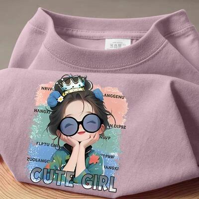 奥特莱斯~品牌折扣外贸专柜撤回ins超火纯棉男女印花短袖t恤百搭