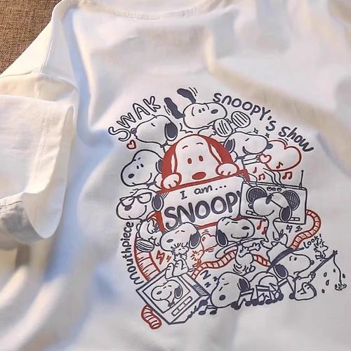 奥特莱斯~品牌折扣外贸专柜撤回男女情侣新款夏季百搭纯棉短袖t恤