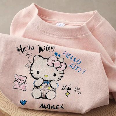 奥特莱斯~品牌折扣外贸专柜撤回ins简约男女印花短袖t恤夏季上衣