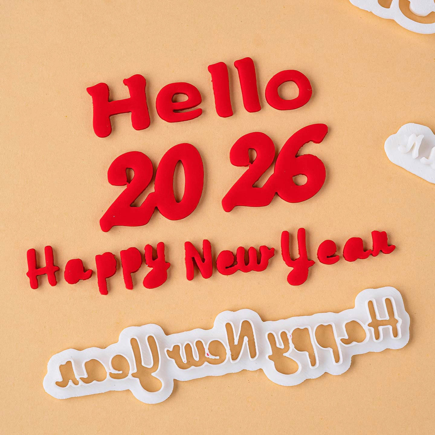 Hello2026新年快乐翻糖切模马年