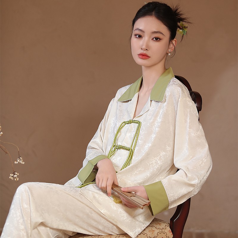 松子壳新中式国风睡衣女款2025新款可外穿年轻版高级感家居服套装