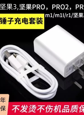 赢潜 适用锤子坚果充电器头快充r1/M1L坚果pro/3/pro2/pro2s/pro3手机数据线充电线套装