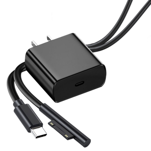 赢潜适用微软surfacepro3/4/5/6 go2/3/laptop/book苏菲平板笔记本电脑充电器头24W36W44W电源适配器充电套装