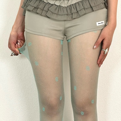 BON复古优雅蕾丝花藤连裤丝袜