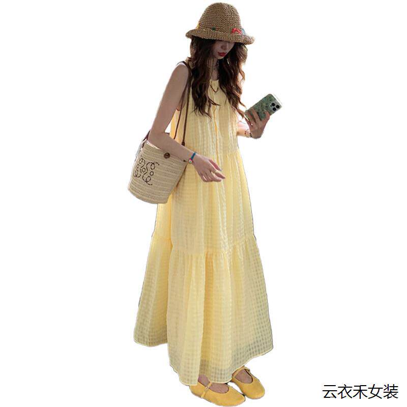 法式吊带裙女夏季新款度