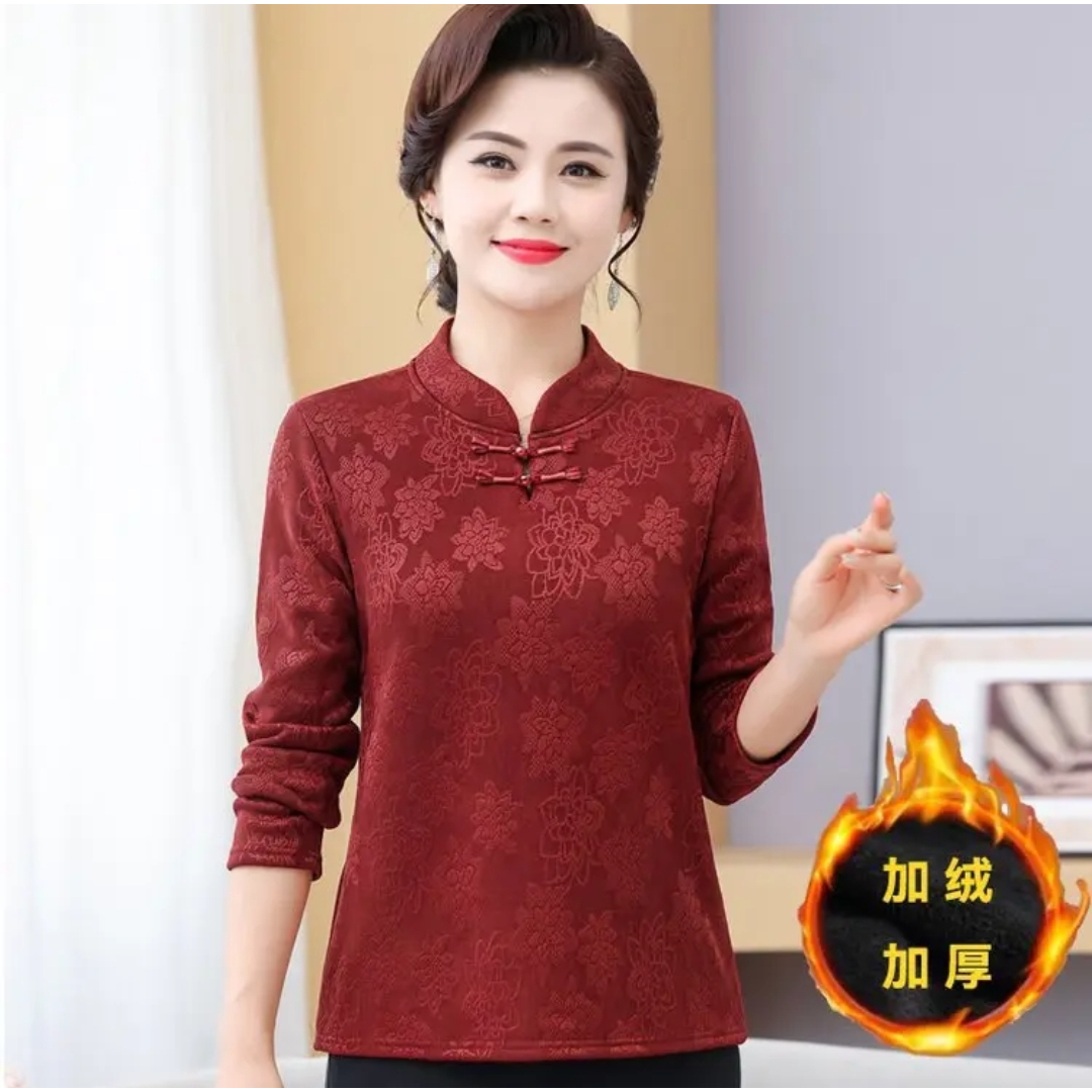 2025新款秋冬上衣中年妈妈秋装