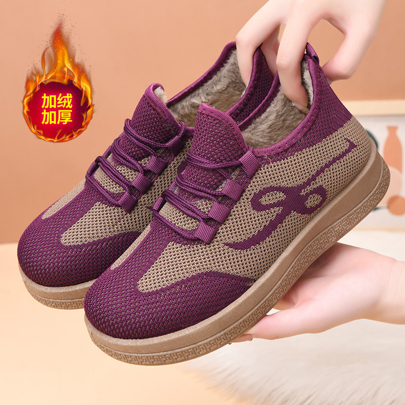 老北京布鞋女棉鞋冬季加绒加厚
