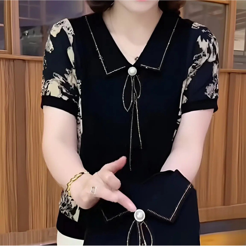 夏季新款胖MM洋气短袖T恤