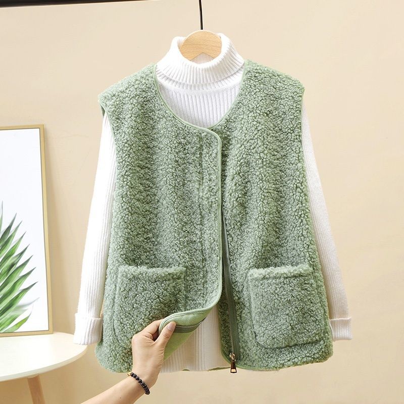 仿绒马甲女新款秋冬季韩版