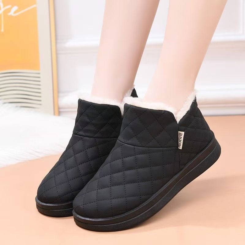 雪地靴厚底防水防滑短棉靴