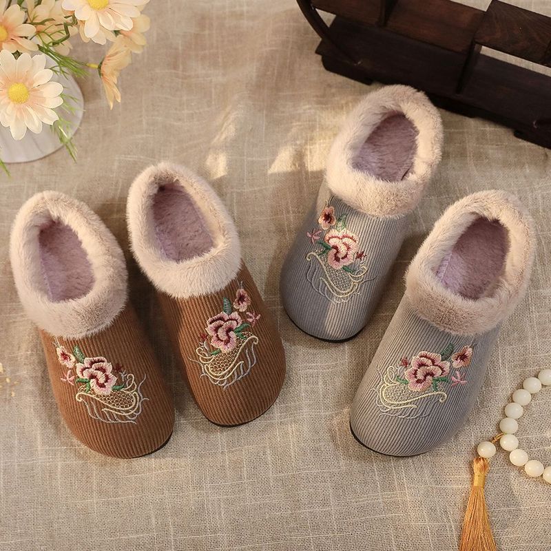 老北京布鞋女棉鞋国风妈妈鞋