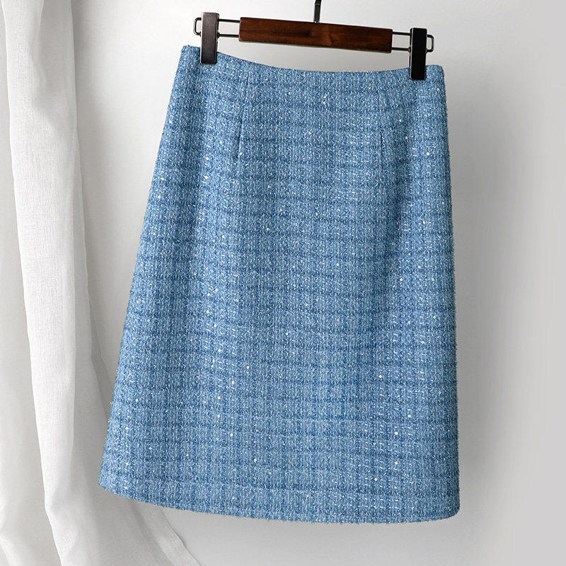 2026秋冬新款高腰a字裙到膝盖中裙显瘦百搭小香风半身裙格子裙厚,女装/女士精品,大码半身裙,淘宝优惠券,粉丝福利购,淘宝优惠卷