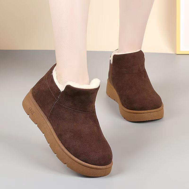 外穿防滑加绒加厚棉鞋中老年妈妈