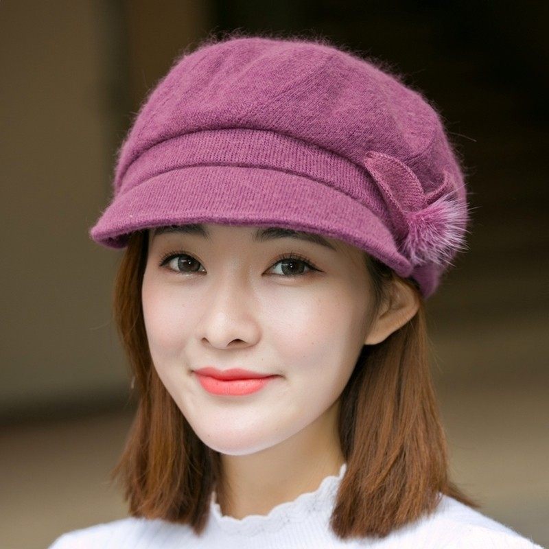 新款时尚保暖淑帽子女春秋仿羊毛贝雷帽鸭舌仿兔毛帽针织毛线帽子,服饰配件/皮带/帽子/围巾,帽子,淘宝优惠券,粉丝福利购,淘宝优惠卷