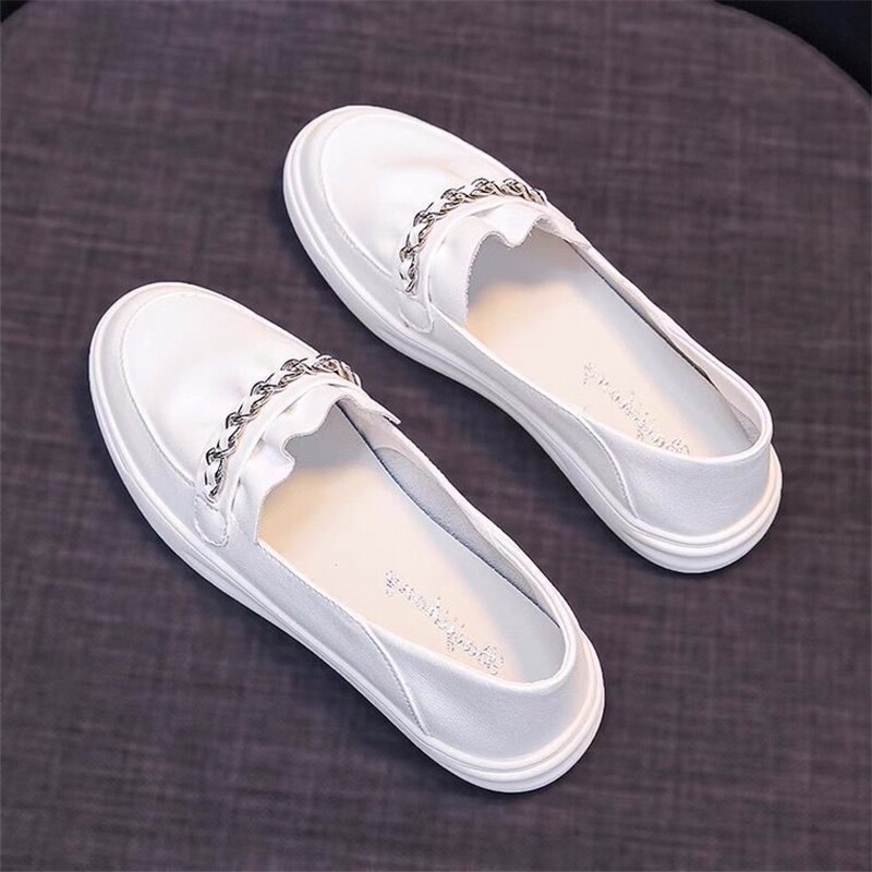 一脚蹬小白鞋女2025年夏季新款平底浅口广场舞豆豆休闲单鞋孕妇鞋,运动/瑜伽/健身/球迷用品,广场舞鞋,淘宝优惠券,粉丝福利购,淘宝优惠卷