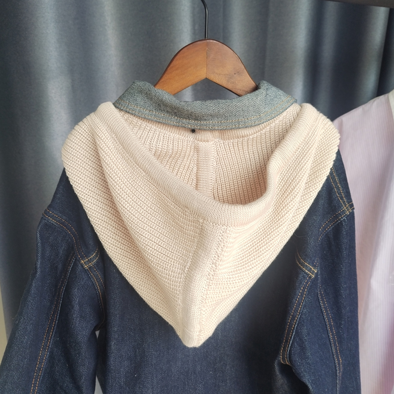 可拆卸针织毛线假衣领帽子领2025