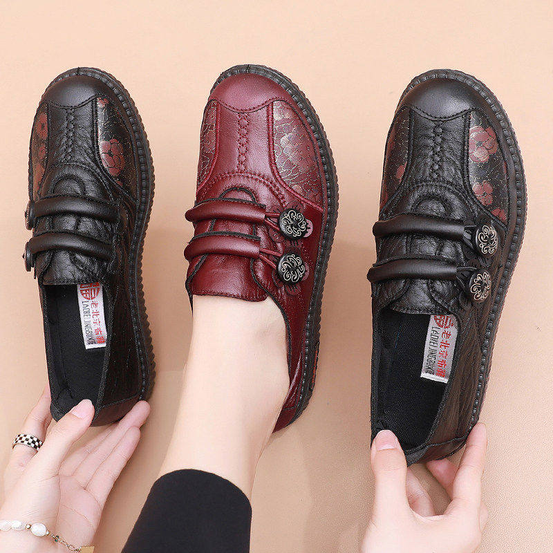 软底防滑奶奶鞋2026春秋新款女鞋中老年休闲防水妈妈鞋老北京布鞋,女鞋,棉鞋,淘宝优惠券,粉丝福利购,淘宝优惠卷