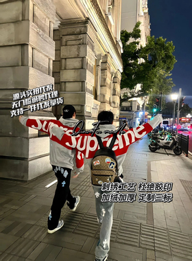 情磕催狱同厂sup大背标连帽卫衣超柔布料不掉色不掉毛