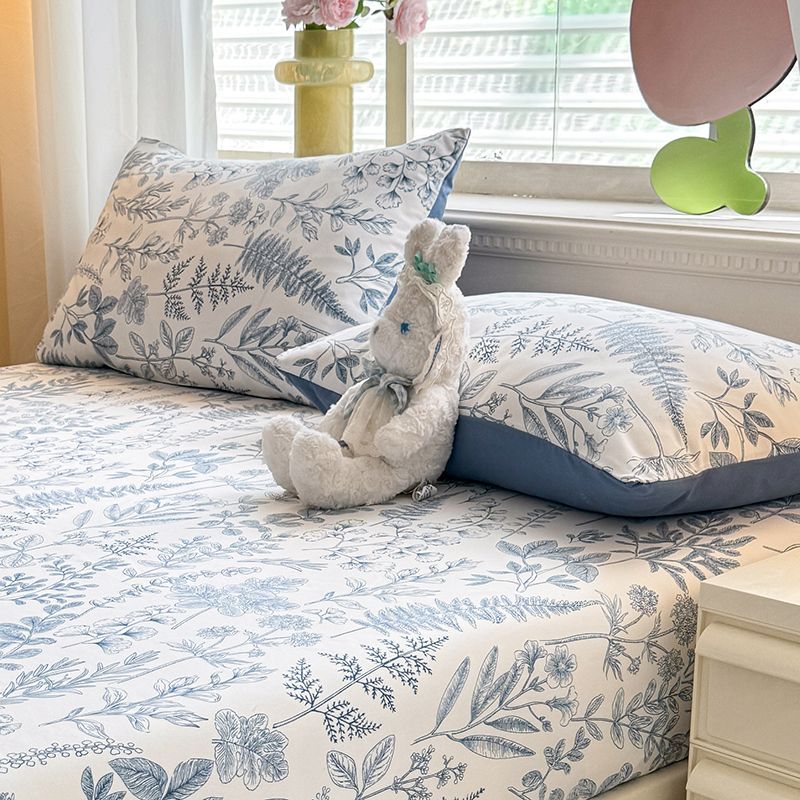 田园风花卉枕套一对装