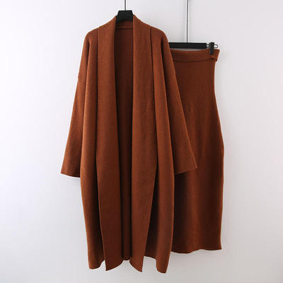 气质女神范套装女秋冬慵懒风中长