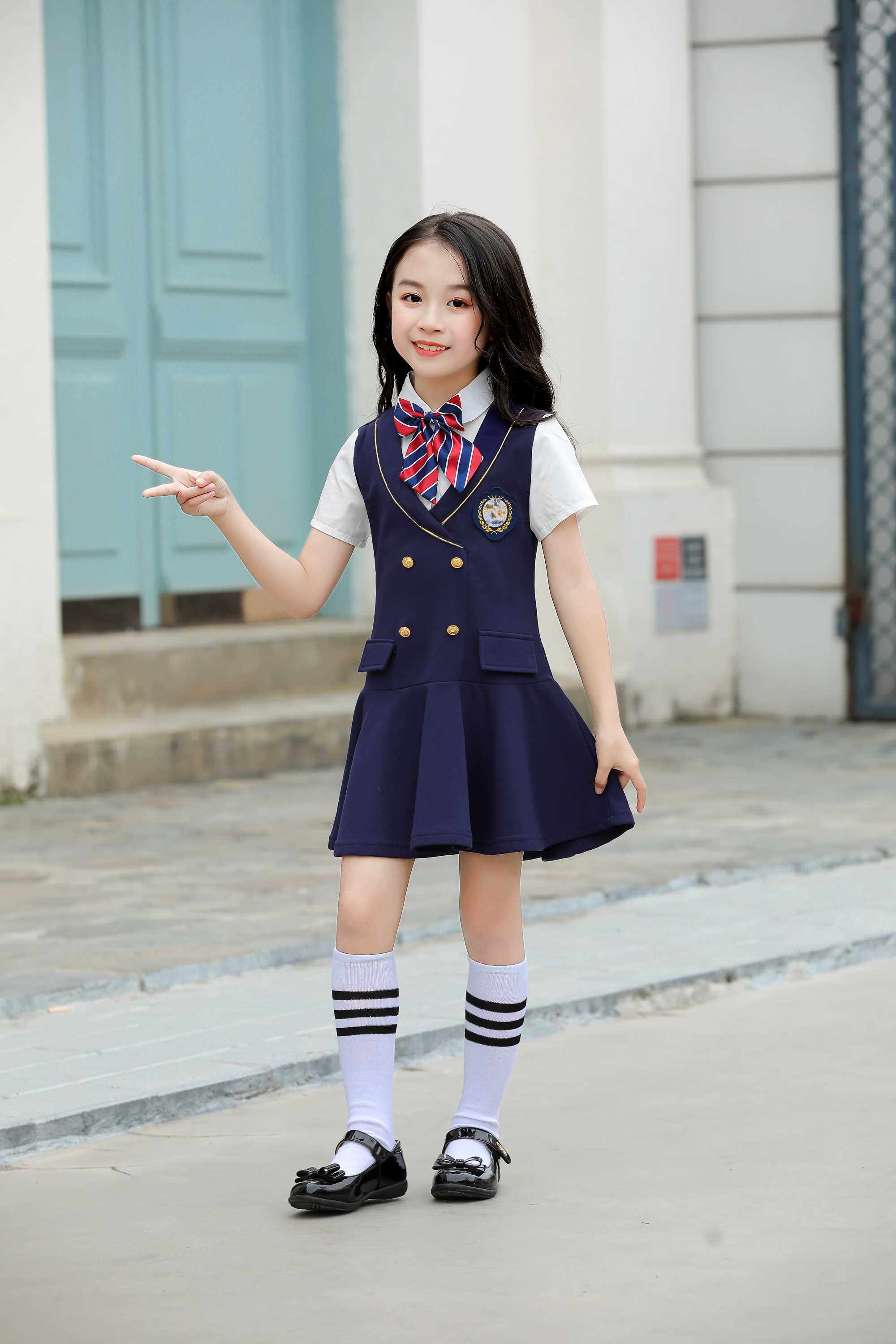 正品幼儿园园服夏装毕业服装大班拍照衣服儿童合唱演出服小学生表