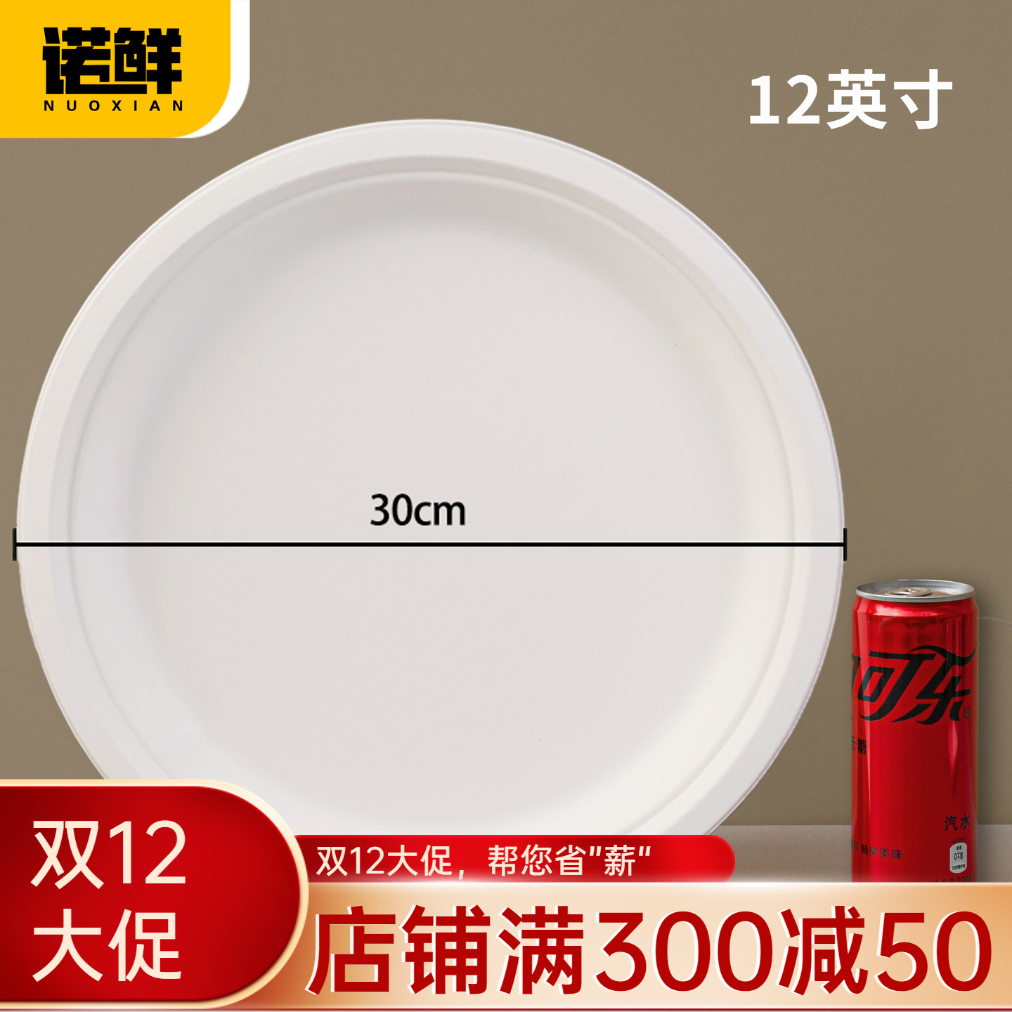 可降解纸盘圆盘餐盘蛋糕盘画画盘