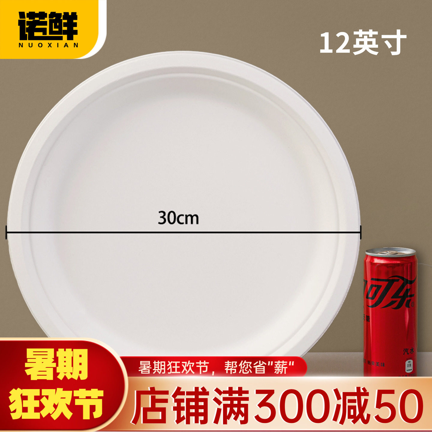 一次性纸盘子幼儿园手工DIY绘画画蛋糕烧烤餐盘纸碟子大纸盘涂鸦