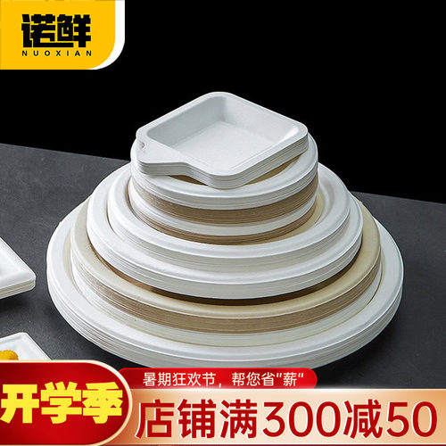 商用整箱环保可降解椭圆形盘子