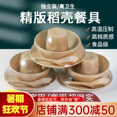 一次性餐具套装碗碟五件套四件套