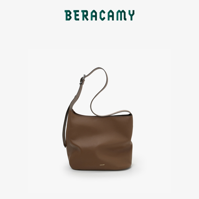BERACAMY苝佧Asymmetric单肩包大容量斜挎包牛皮托特包小众通勤包