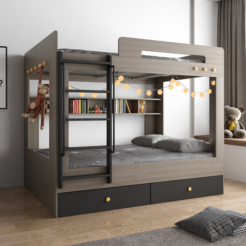 现代简约上下儿童子母床学生高低