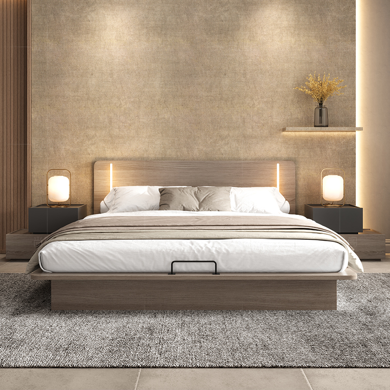 日式榻榻米床现代简约高箱储物床