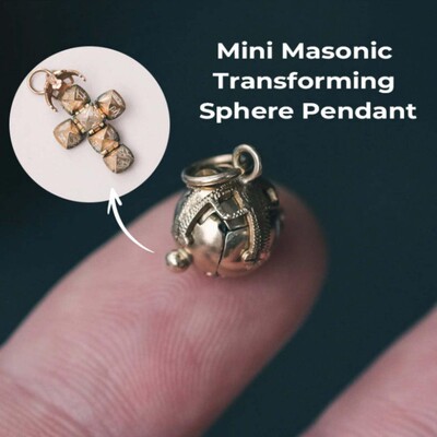 Mini Masonic Transforming Sphere Pendant 迷你共济变形球吊坠