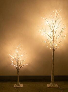 Led Christmas Remote Control Birch Home Decoration Lights In