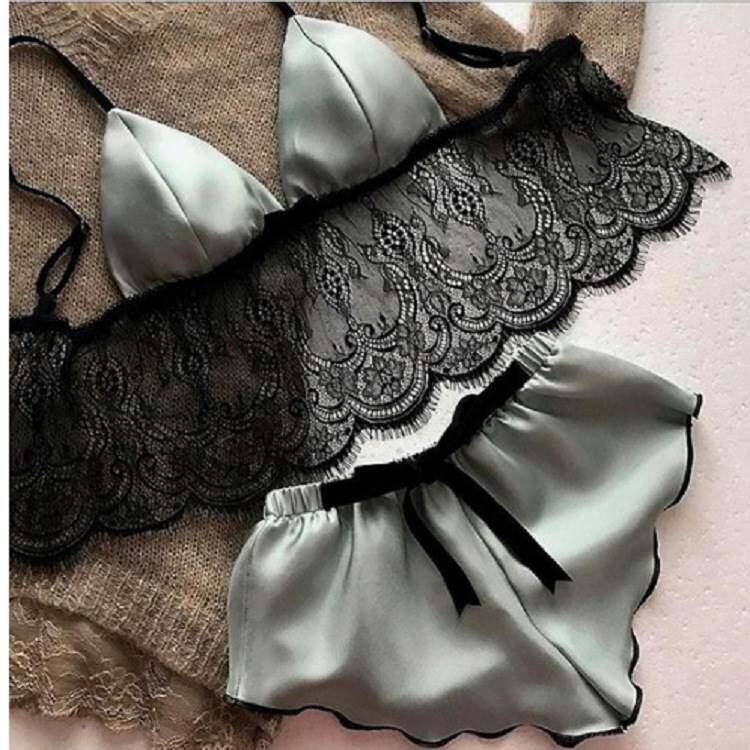 Spring/Summer Sexy Lace Strap Shorts Home Suit Sets 吊带短裤