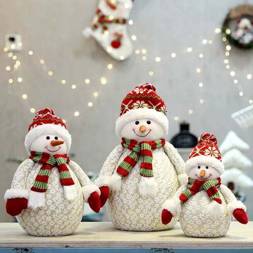 Christmas Snowman, Old Deer, Christmas Tree Ornaments公仔