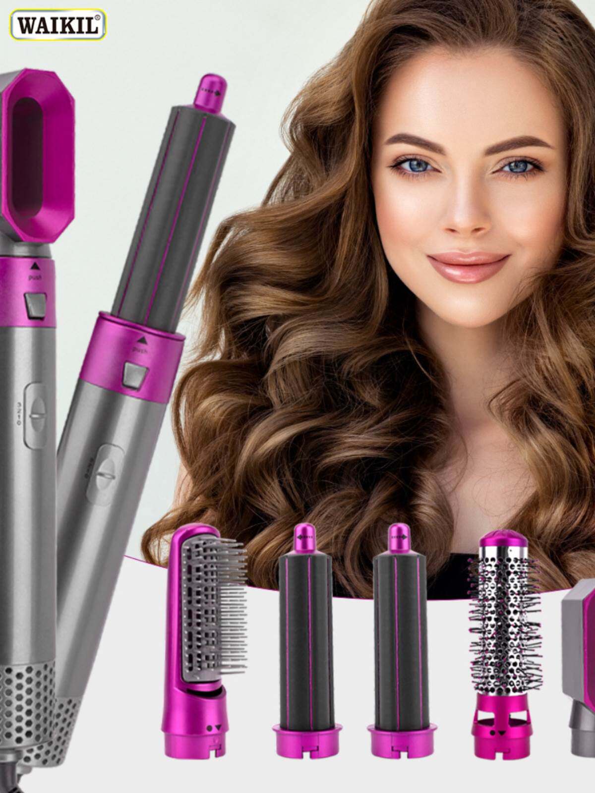 五合一卷直发器自动卷发棒两用全自动卷发器 Hair curler roller