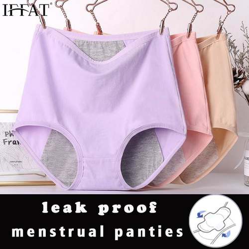 leak proof menstrual panties Women Cotton Waterproof Briefs