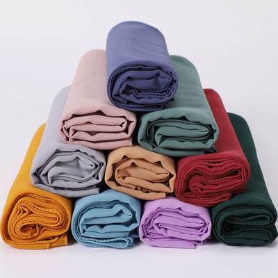 Single color chiffon scarf for women's headscarf雪纺围巾