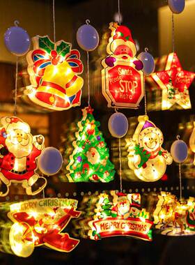 Christmas suction cup lamp hanging atmosphere lamp圣诞氛围灯
