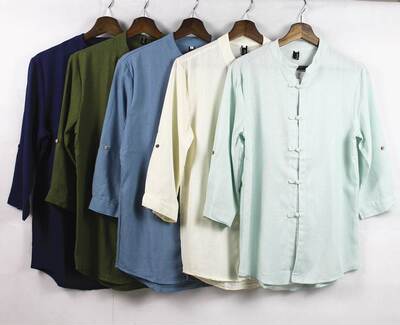 李小龙唐装功夫衫男叶问同款咏春太极衣服青年中国风马褂棉麻套装