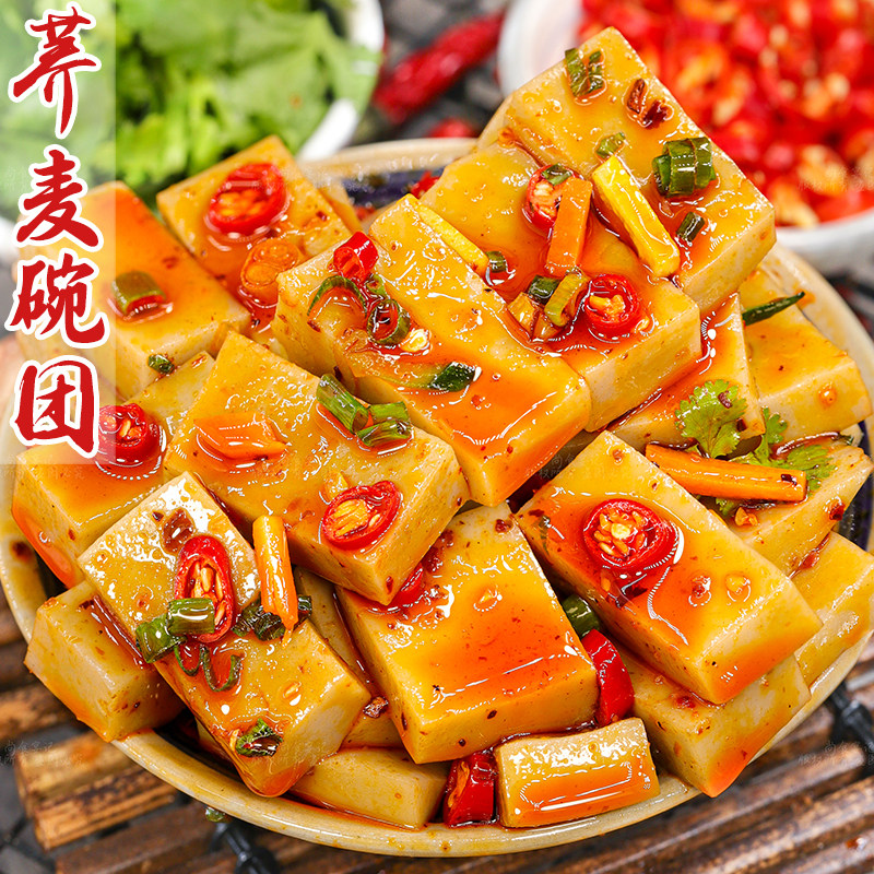 荞麦碗团软糯爽口麻辣鲜香解馋爽