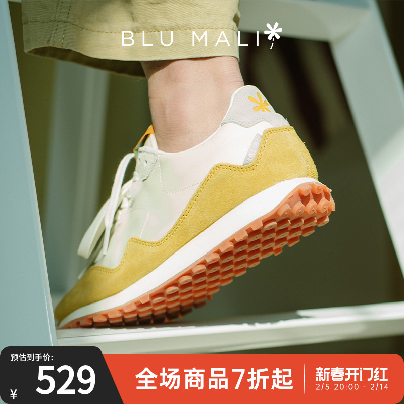BluMali春秋新款TAHOE系列男女复古慢跑鞋运动鞋轻便跑鞋慢跑鞋