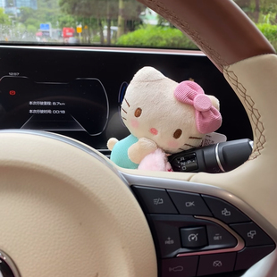 可爱kitty中古汽车怀档装饰车载转向灯雨刮器装饰车内好物少女心